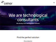 Tablet Screenshot of ceinor.com